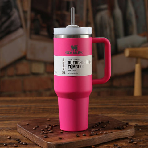 Stanley Adventure Quencher 40 oz H2.0 FlowState Tumbler Barbie Pink Tumbler Stanley swiftcartme.com